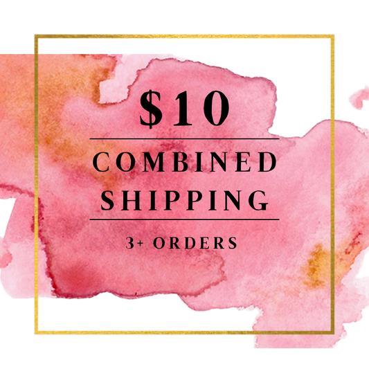 $10 Combined Shipping Fee for 3+ Orders